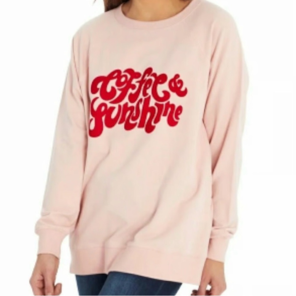 Wildfox Coffee & Sunshine Cotton Blend Sweatshirt